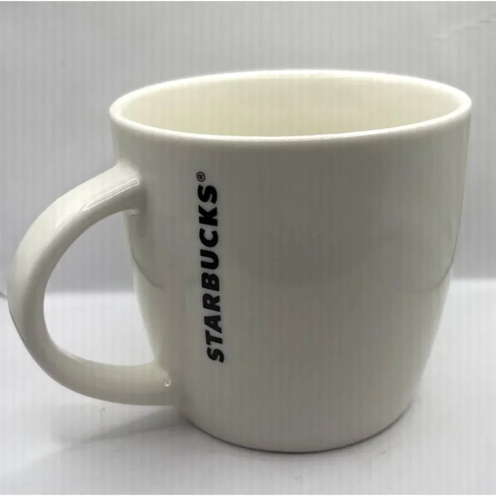 2017‎ Starbucks 14 OZ Coffee Mug Cream White Green